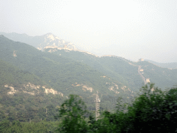 The Juyongguan Great Wall, viewed from the tour bus on the G6 Jingzang Expressway