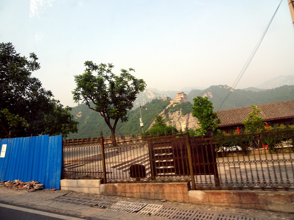 The Juyongguan Great Wall, viewed from the tour bus on the G6 Jingzang Expressway