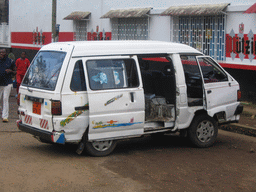 The car parked along the road from Douala