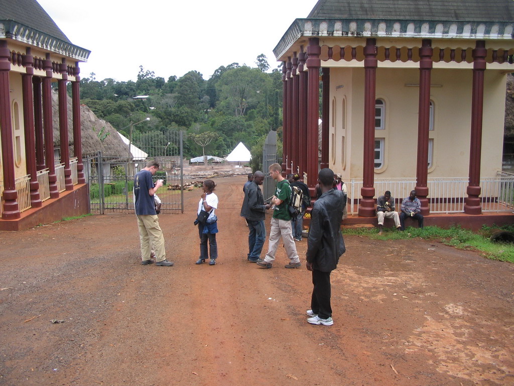 Tim`s friends in front of the Bandjoun Palace