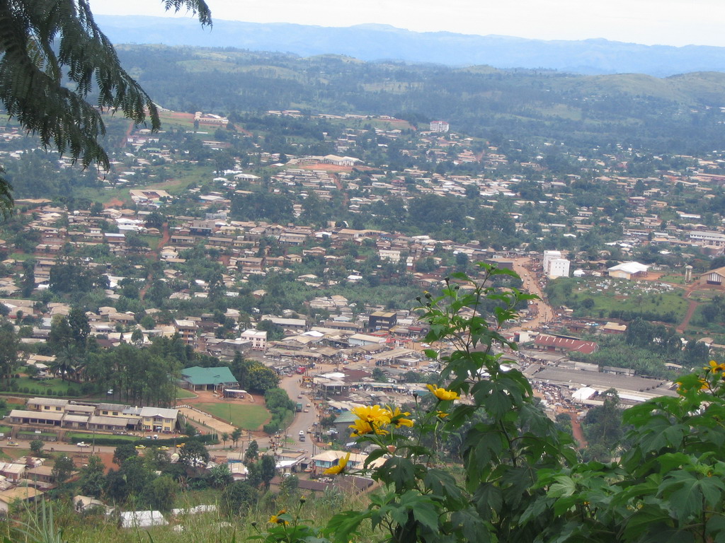 The south side of the city, viewed from the road from Bafoussam