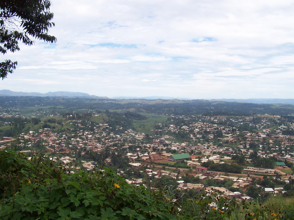 The south side of the city, viewed from the road from Bafoussam