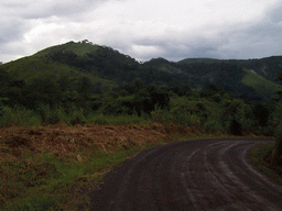 Hills next to the road from the Menchum Waterfall