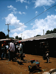 Open market along the road to Douala