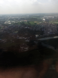 The Lat Krabang district, viewed from the airplane from Haikou