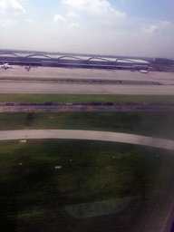 Bangkok Suvarnabhumi Airport, viewed from the airplane from Haikou