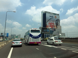 The Sirat Expressway and the KPN tower, viewed from the taxi
