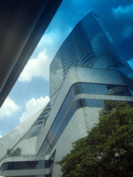 The Central Embassy building, viewed from the taxi on Phloen Chit Road