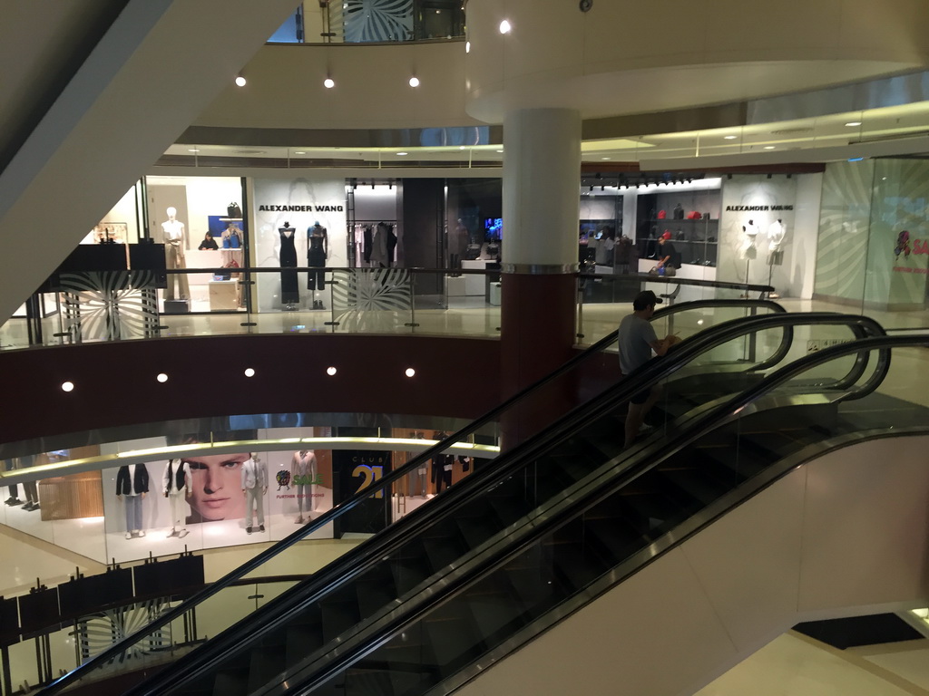 Interior of the Erawan Bangkok shopping mall