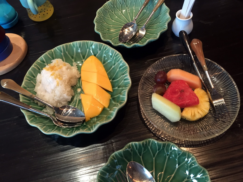 Dessert at the Erawan Tea Room at the Erawan Bangkok shopping mall