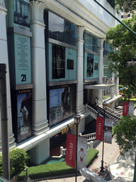 Front of the Erawan Bangkok shopping mall at Phloen Chit Road, viewed from the skywalk