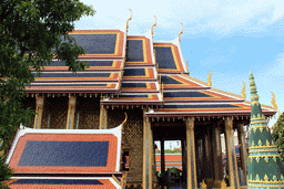 Northwest side of the Chapel of the Emerald Buddha at the Temple of the Emerald Buddha at the Grand Palace