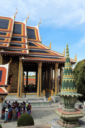 Northwest side of the Chapel of the Emerald Buddha at the Temple of the Emerald Buddha at the Grand Palace