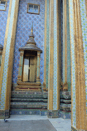 Gate at the Prasat Phra Dhepbidorn hall at the Temple of the Emerald Buddha at the Grand Palace