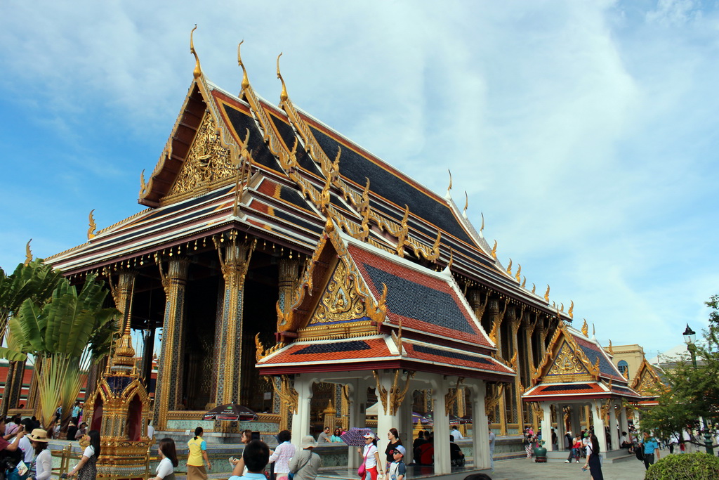 Northeast side of the Chapel of the Emerald Buddha at the Temple of the Emerald Buddha at the Grand Palace