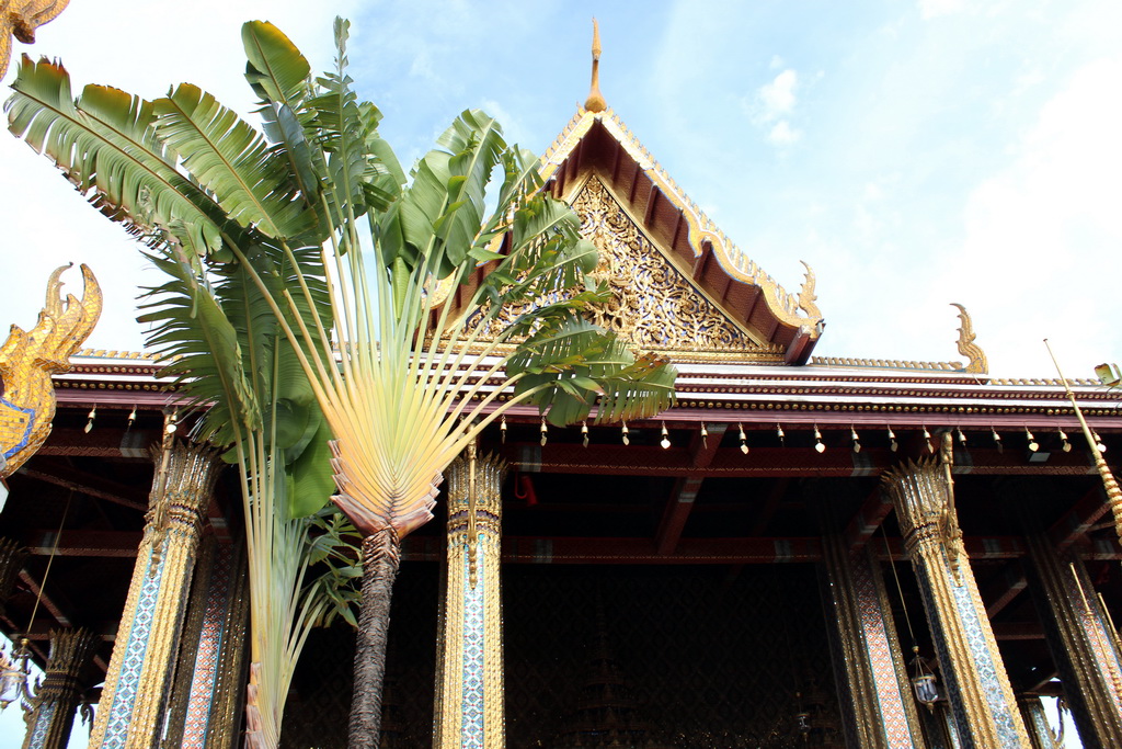 East side of the Chapel of the Emerald Buddha at the Temple of the Emerald Buddha at the Grand Palace
