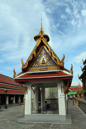 Pavilion and Belfry at the south side of the Chapel of the Emerald Buddha at the Temple of the Emerald Buddha at the Grand Palace