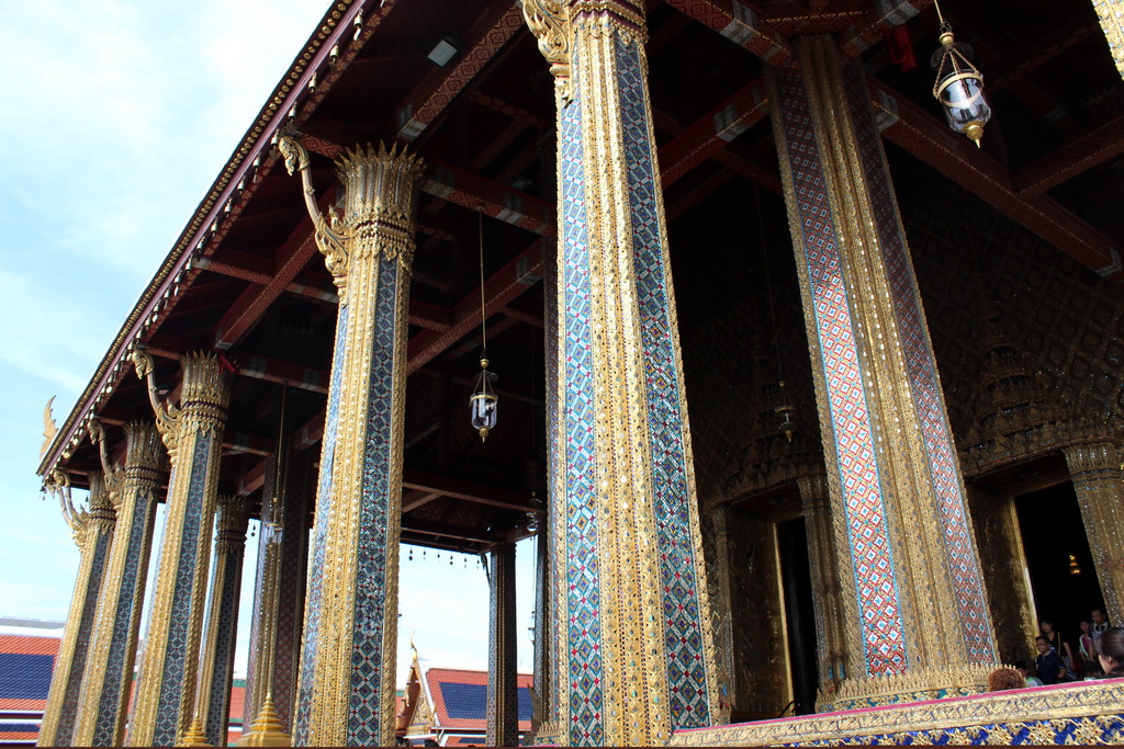 Northeast side of the Chapel of the Emerald Buddha at the Temple of the Emerald Buddha at the Grand Palace