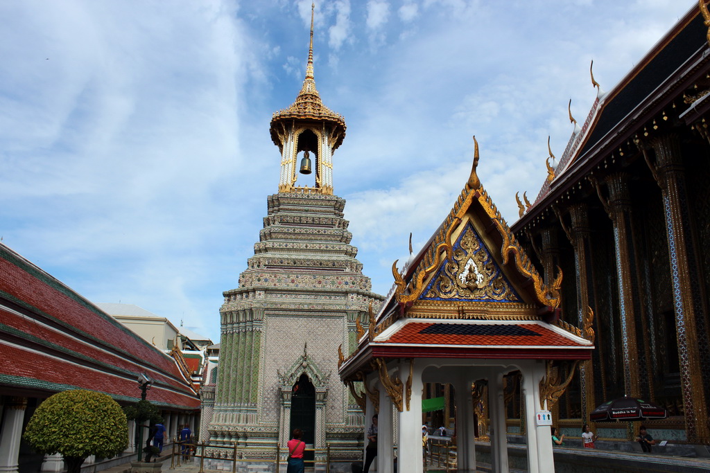 Belfry at the south side of the Chapel of the Emerald Buddha at the Temple of the Emerald Buddha at the Grand Palace