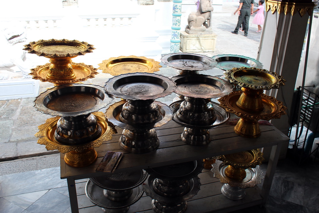 Plates at the Ramakian Mural Cloisters at the Temple of the Emerald Buddha at the Grand Palace