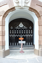 Gate at the front of the Chakri Maha Prasat hall at the Grand Palace