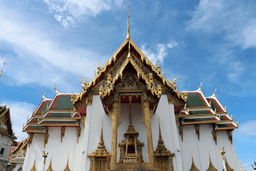Front of the Dusit Maha Prasat hall at the Grand Palace