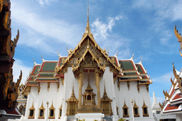 Front of the Dusit Maha Prasat hall at the Grand Palace