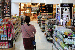 Miaomiao and Max in the Central Food Hall supermarket at the Central World shopping mall