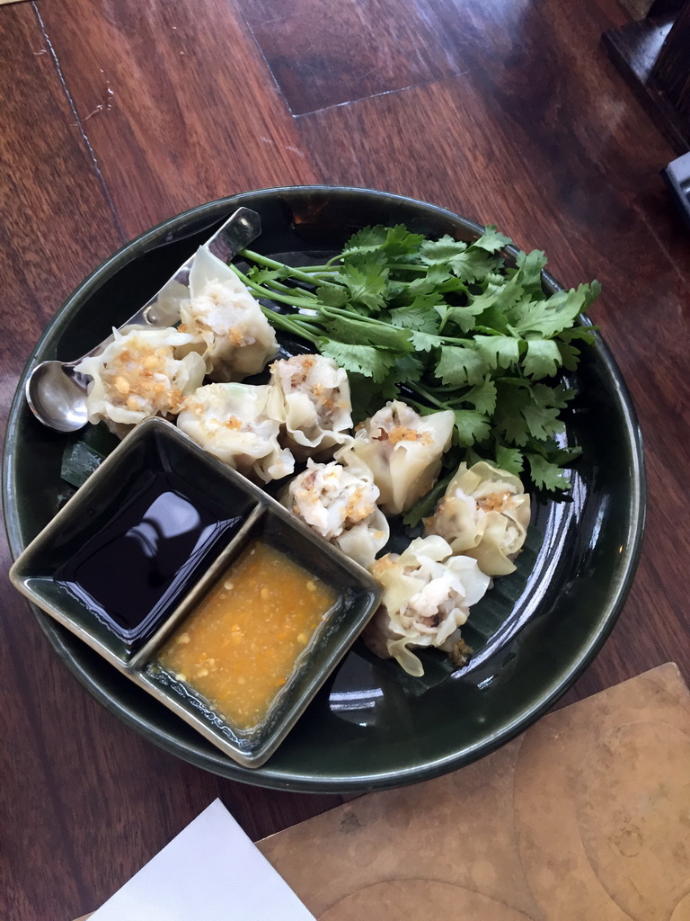 Lunch at the Nara Thai Cuisine restaurant at the Central World shopping mall