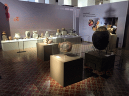 Prehistoric pottery at the Issara Winitchai Hall Temporary Exhibition Gallery at the Bangkok National Museum