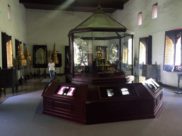 Interior of the Royal Regalia and Gold Treasures room of the Prince Residential Complex at the Bangkok National Museum