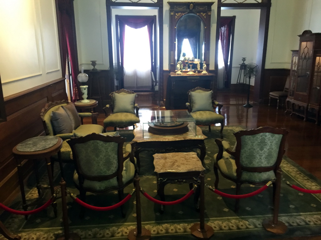 Interior of the Reception Room at the First Floor of the Issaret Rachanuson Hall at the Bangkok National Museum