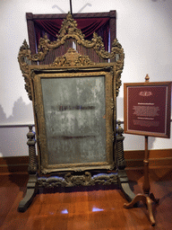 Mirror in the Dressing and Bathing Room at the First Floor of the Issaret Rachanuson Hall at the Bangkok National Museum, with explanation