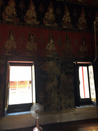 Windows and mural paintings at the Buddhaisawan Chapel at the Bangkok National Museum