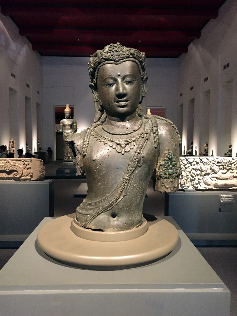 Bust of a Bodhisattva Avalokiteshvara, at the Siwamokhaphiman Hall at the Bangkok National Museum