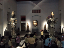 Buddha statues and bust, at the Siwamokhaphiman Hall at the Bangkok National Museum