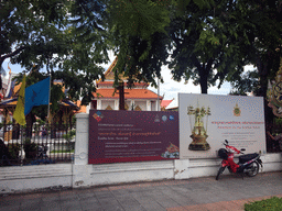 Posters on the Reverence for the Buddha Relics in front of the Bangkok National Museum at Na Phra That Alley