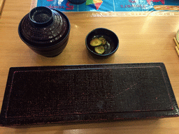 Box with Unagi at the Waraku restaurant at the Central World shopping mall