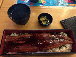 Unagi at the Waraku restaurant at the Central World shopping mall