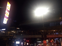 Skywalk over Ratchaprasong Junction, by night