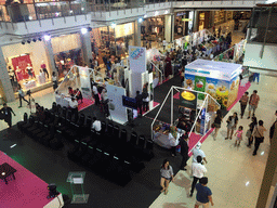 Stands of the World Halal Fest at the Central World shopping mall, viewed from above