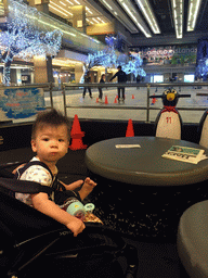 Max in front of the ice rink at the Central World shopping mall