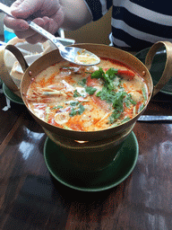 Soup at the Nara Thai Cuisine restaurant at the Central World shopping mall