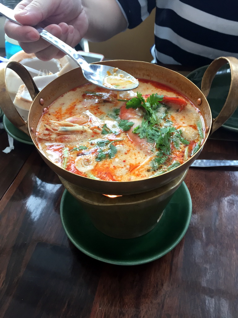 Soup at the Nara Thai Cuisine restaurant at the Central World shopping mall