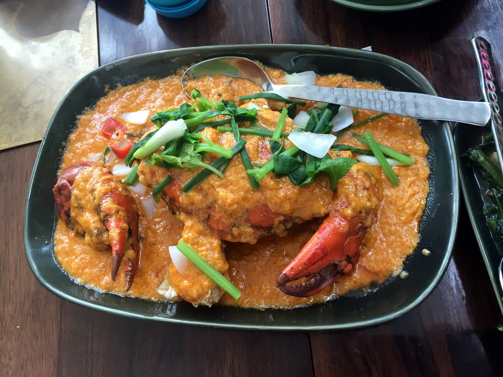 Crab at the Nara Thai Cuisine restaurant at the Central World shopping mall