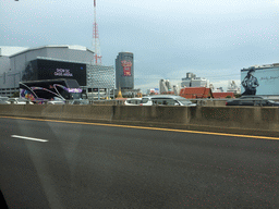 The Sirat Expressway and the SHOW DC shopping mall, viewed from the taxi