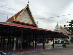 Pavilion and buildings at the Wat Sangkha Racha temple complex