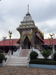Pavilion and building at the Wat Sangkha Racha temple complex