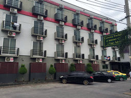 Front of the Nest Boutique Resort at Prachathon Alley in the Lat Krabang district