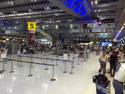 Departures Hall of Bangkok Suvarnabhumi Airport